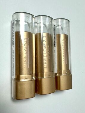 Manna Kadar Lippie Love 2.0 Lip Scrub - Set of 3 NWT